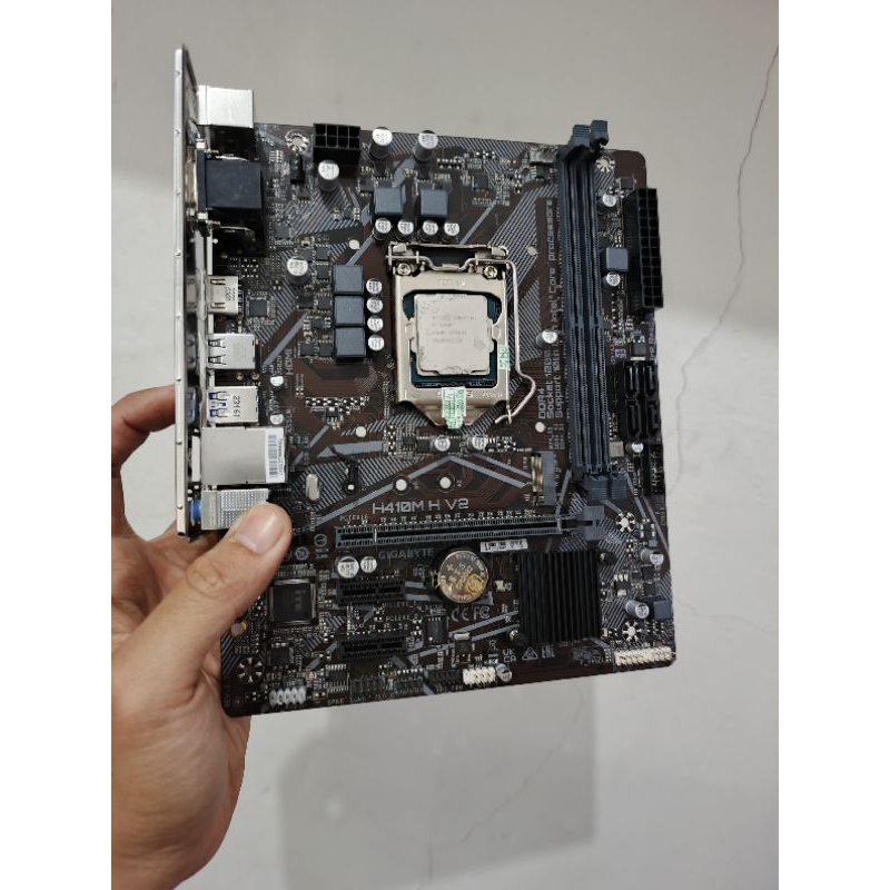 Gigabyte H410M Pro + Intel Core i3-10100F atau i5-10400f