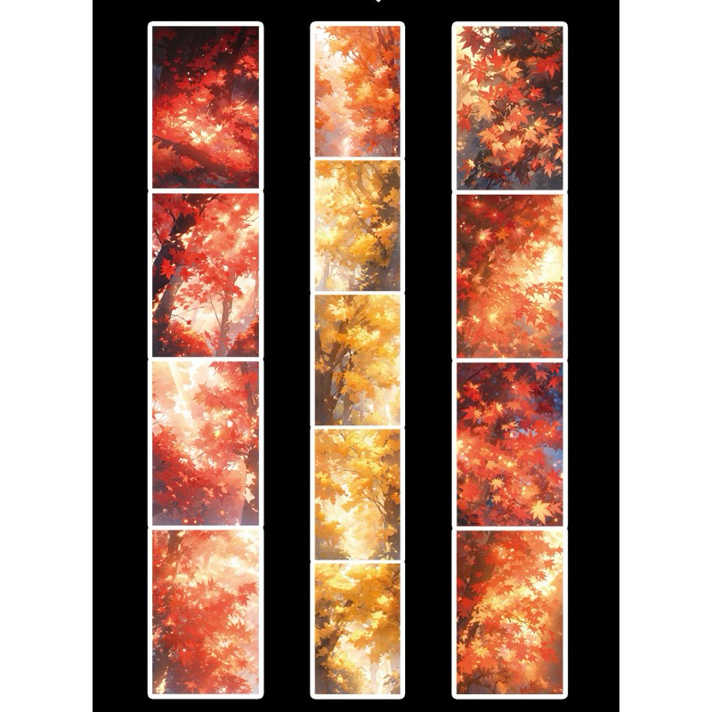 

Promo (9C) washi tape selotip transparan pemandangan alam wubao ancient china kuno hutan forest