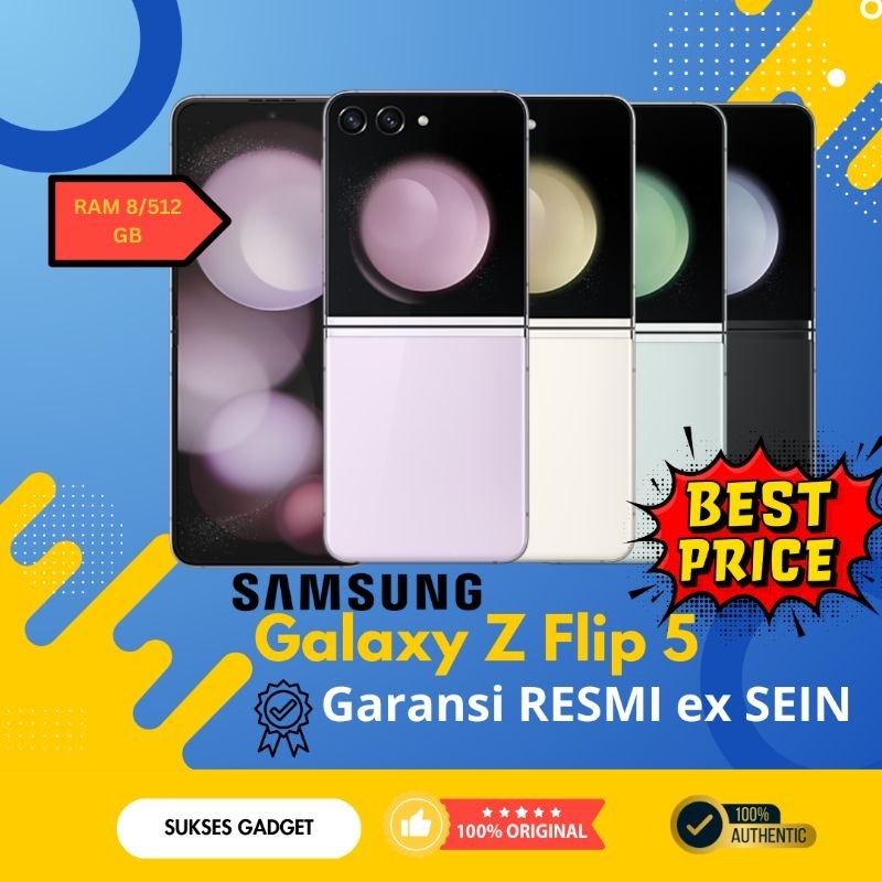 Samsung Galaxy Z Flip 5 8/512GB Second Fullset Garansi Resmi SEIN