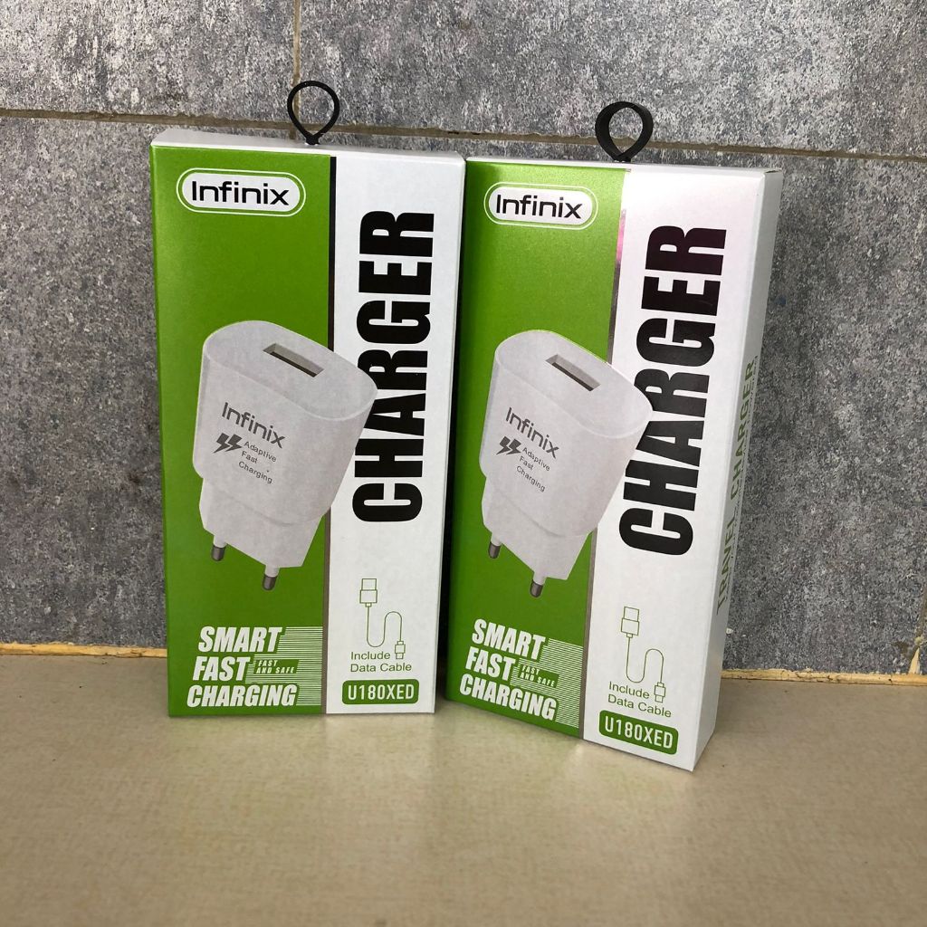 CHARGER INFINIX U180XED ADAPTOR + DATA CABLE MICOR / TYPE-C SMART FAST CHARGING AND TRAVEL CHARGER
