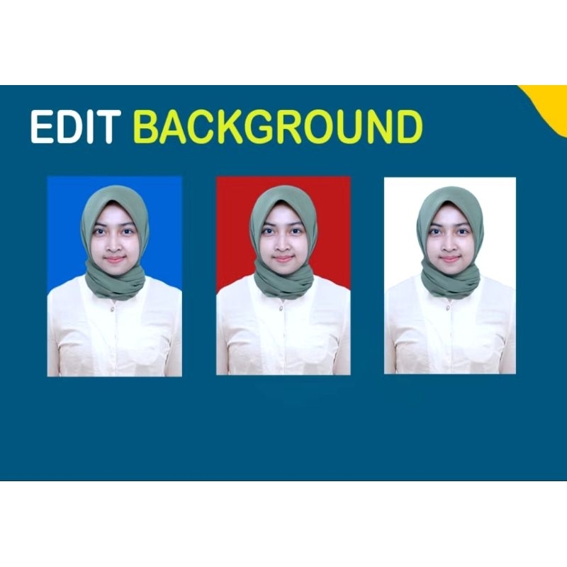 Edit background foto warna biru merah termurah