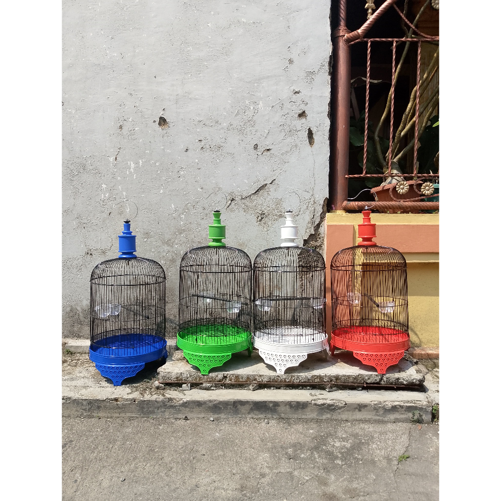 JUAL SANGKAR LOVEBIRD TANGGUNG LENGKAP TEBOK MERCY WARNA T2 IWAN ATAP LENGKUNG KANDANG BURUNG