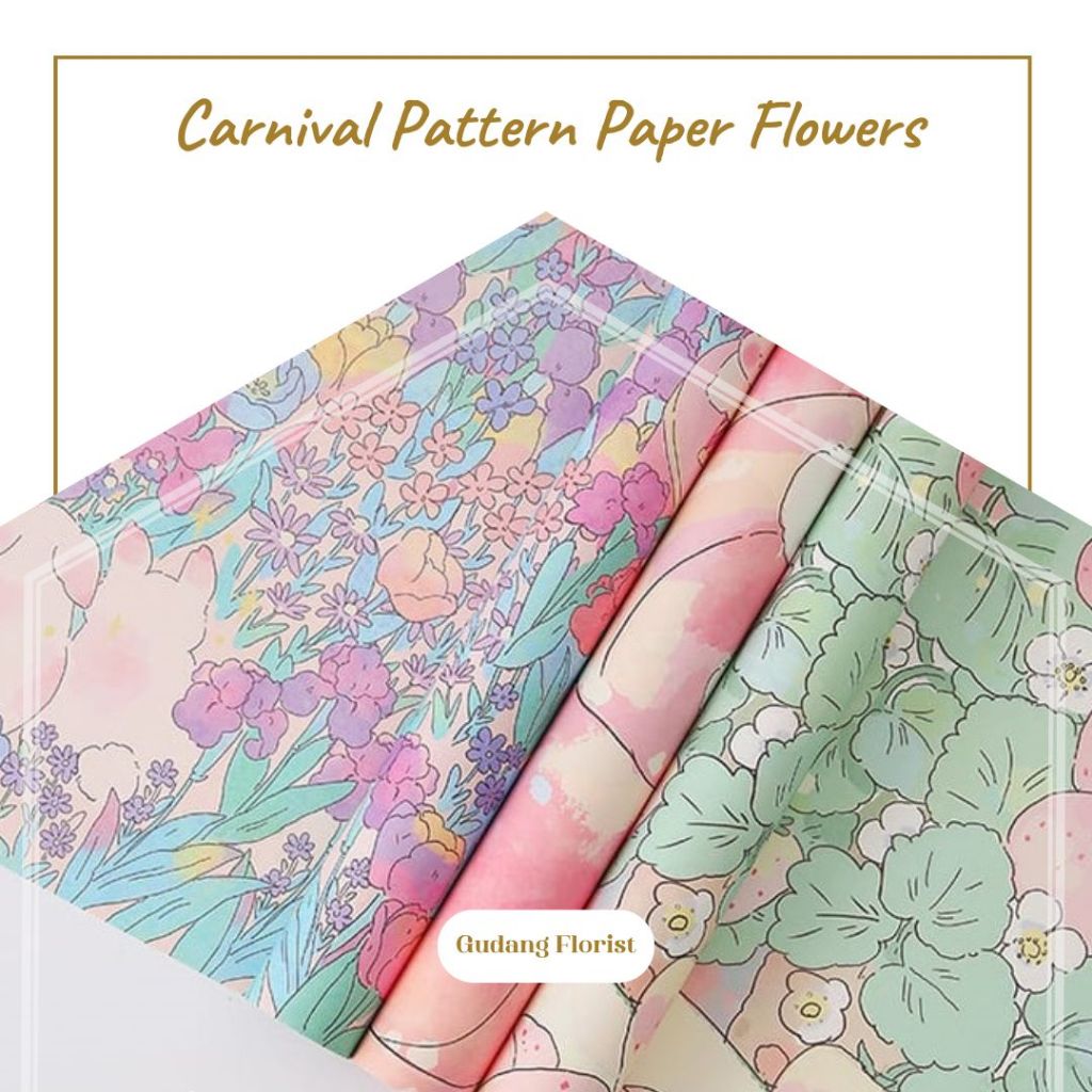 

CARNIVAL PATTERN PAPER FLOWERS