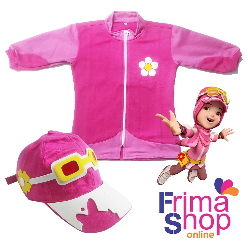 ♥ Jaket Kostum Boboiboy YAya Pink anak Perempuan ☞