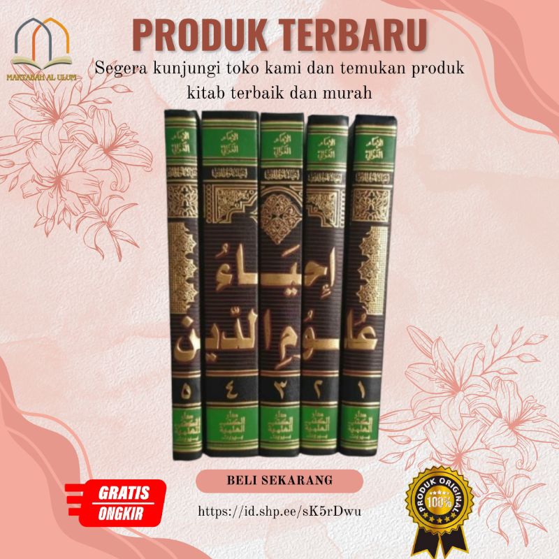 Kitab Ihya Ulumudin 5 jilid Dki Putih / Ihya ulumuddin dki putih 5 jilid