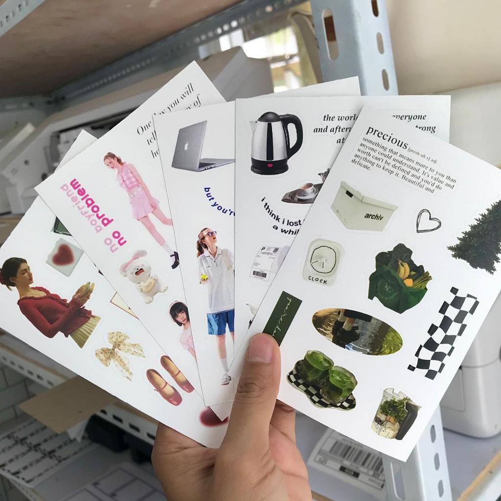 Stiker aesthetic Y2K/ stiker jurnal/ Stiker dekorasi jurnal