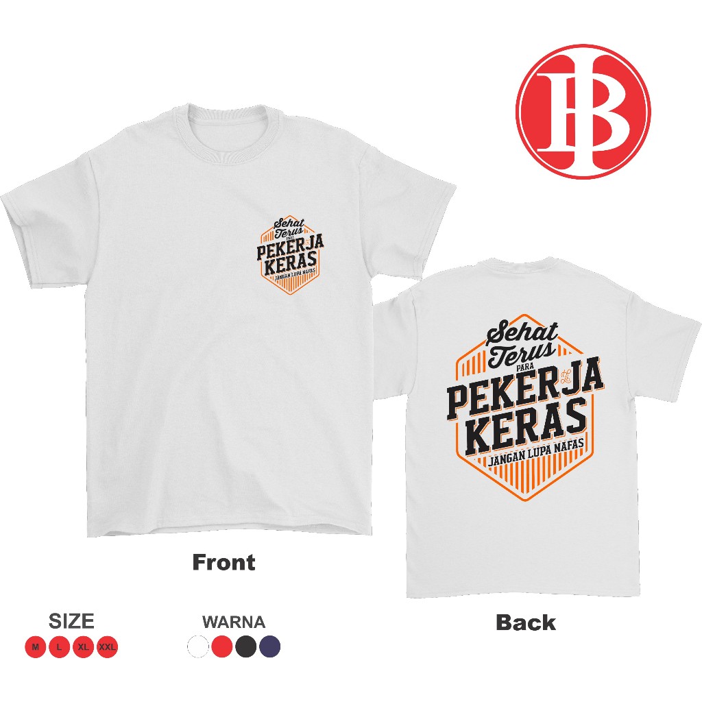 Kaos Distro SEHAT SEHAT PEKERJA KERAS  Pria/Keren kaos pria dewasa terbaru /kaos kata kata viral/kat