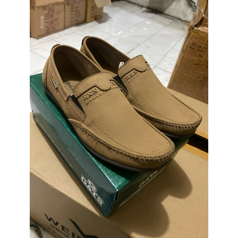 Sepatu kulit - Sepatu Gats Original - HK0002 by Gats - Olive