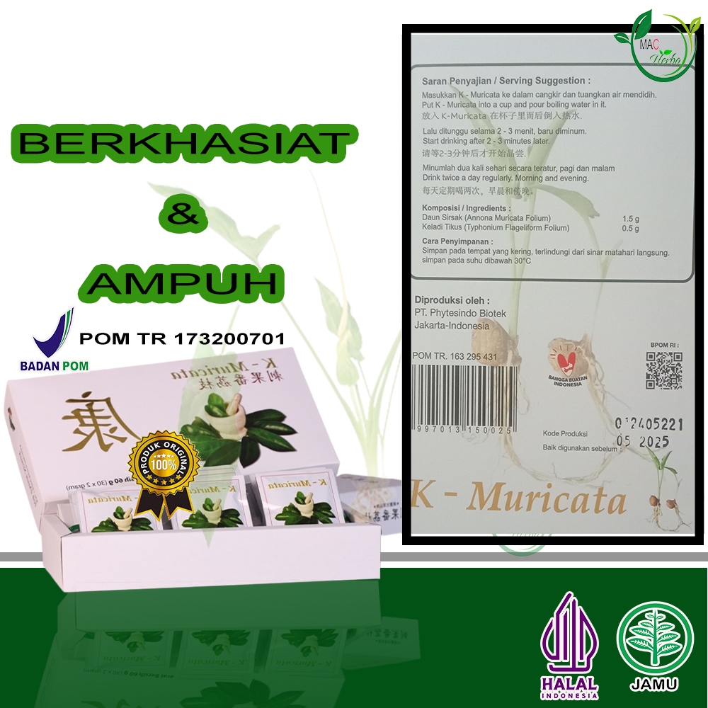 Paket Mazon B + K Muricata 1Bulan Full Obat Herbal Meningkatkan sistem pencernaan tubuh Jantung Kole