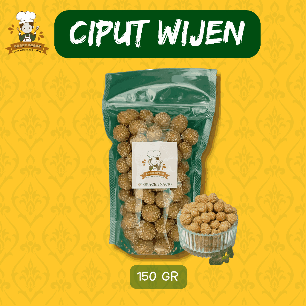 

KUE CIPUT WIJEN 150 GR POUCH - Grace Snack