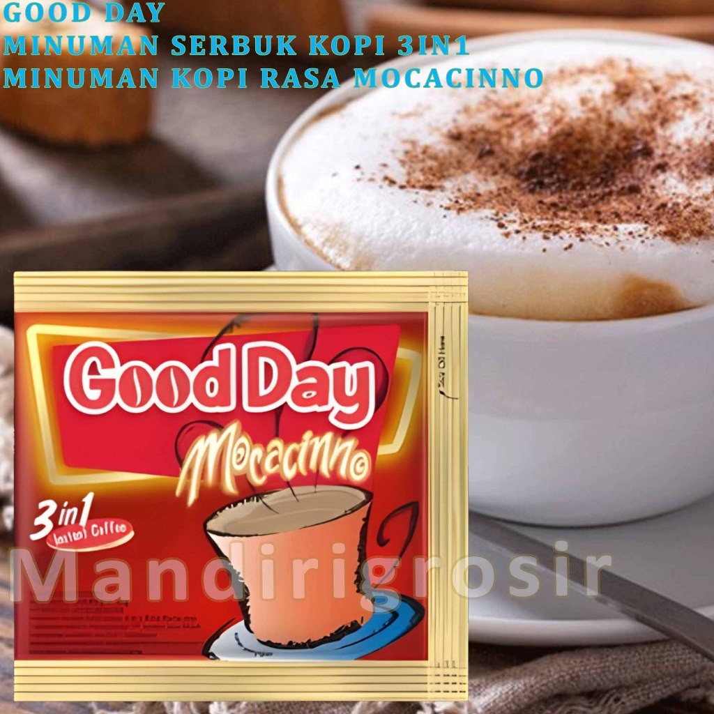 

Coffee Rasa Mocacinno * Good Day * Minuman Serbuk Kopi Instan 3in1 * 10x20gr