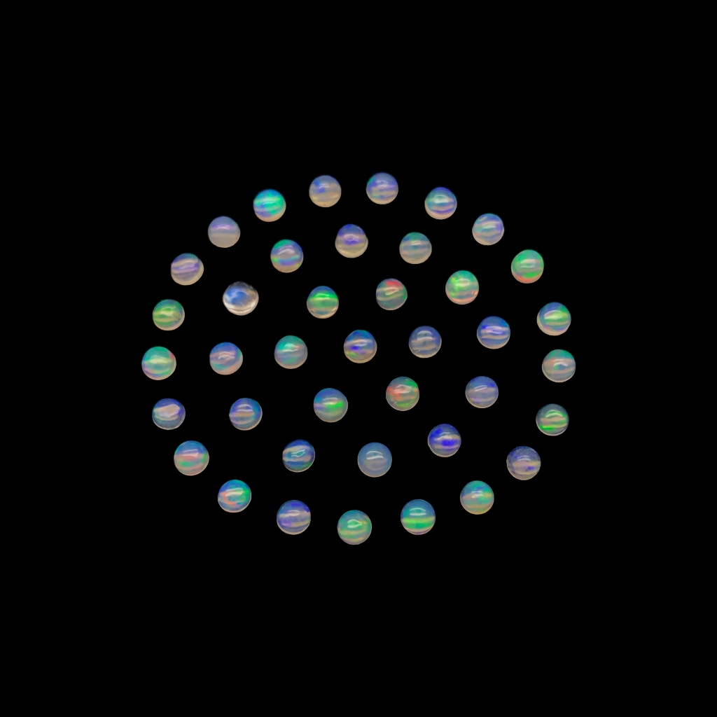 NATURAL ETHIOPIAN OPAL / KALIMAYA SIZE 3 mm ROUND | BATU PERMATA NATURAL OPAL | BATU KALIMAYA ASLI B