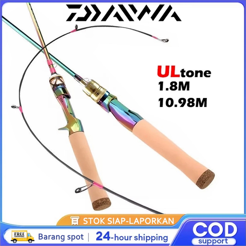 Daiwa Joran pancing spinning casting rod spinning joran 180cm 198cm fishing rod UL Carbon Ultralight