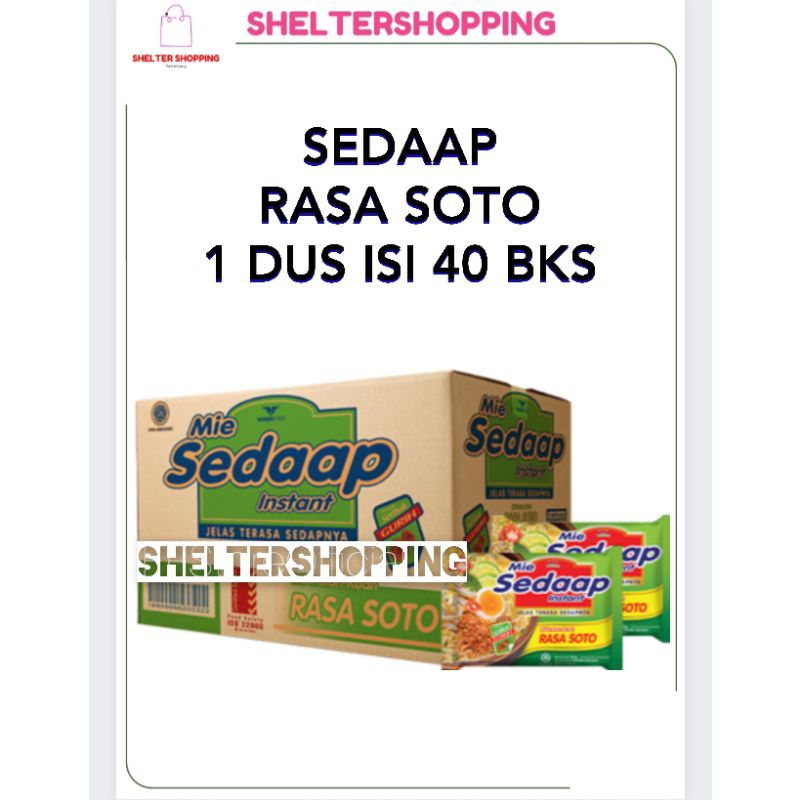 

(WH) SEDAAP Soto Mie Instant 1 Dus isi 40 Bks