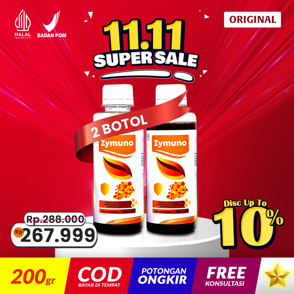 

Madu Asli Alami ZYMUNO Herbal Honey Imunoterapi Paket Program Hamil 2 Botol ORIGINAL