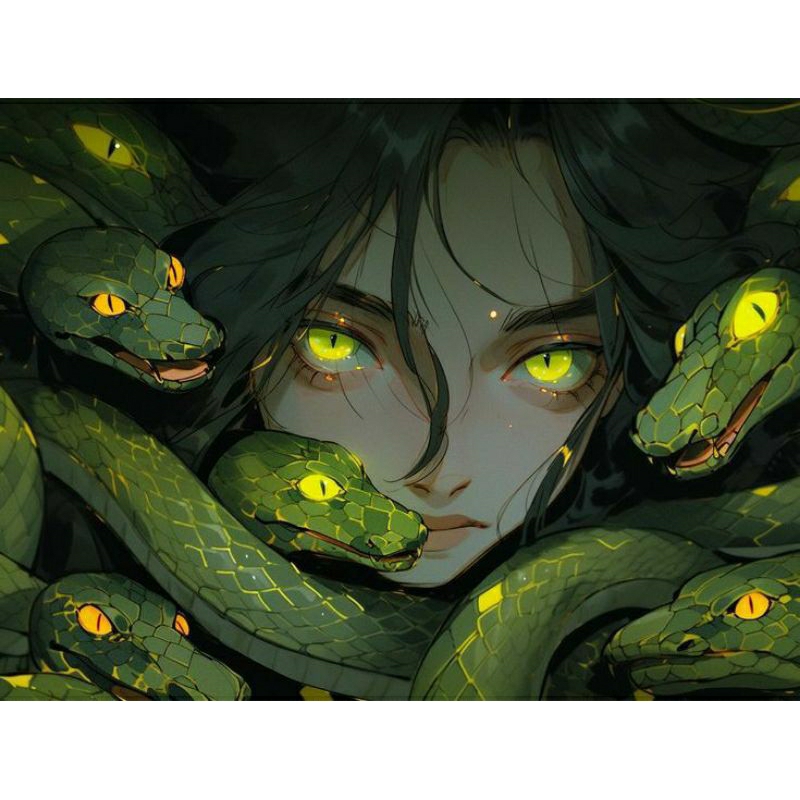 Softlens COSPLAY Reptile GLOW IN THE DARK (No Minus)