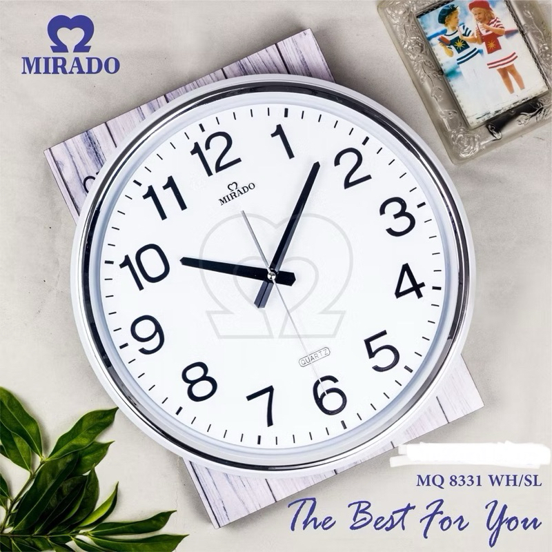 Jam dinding Besar berkualitas elegant Mirado 42cm