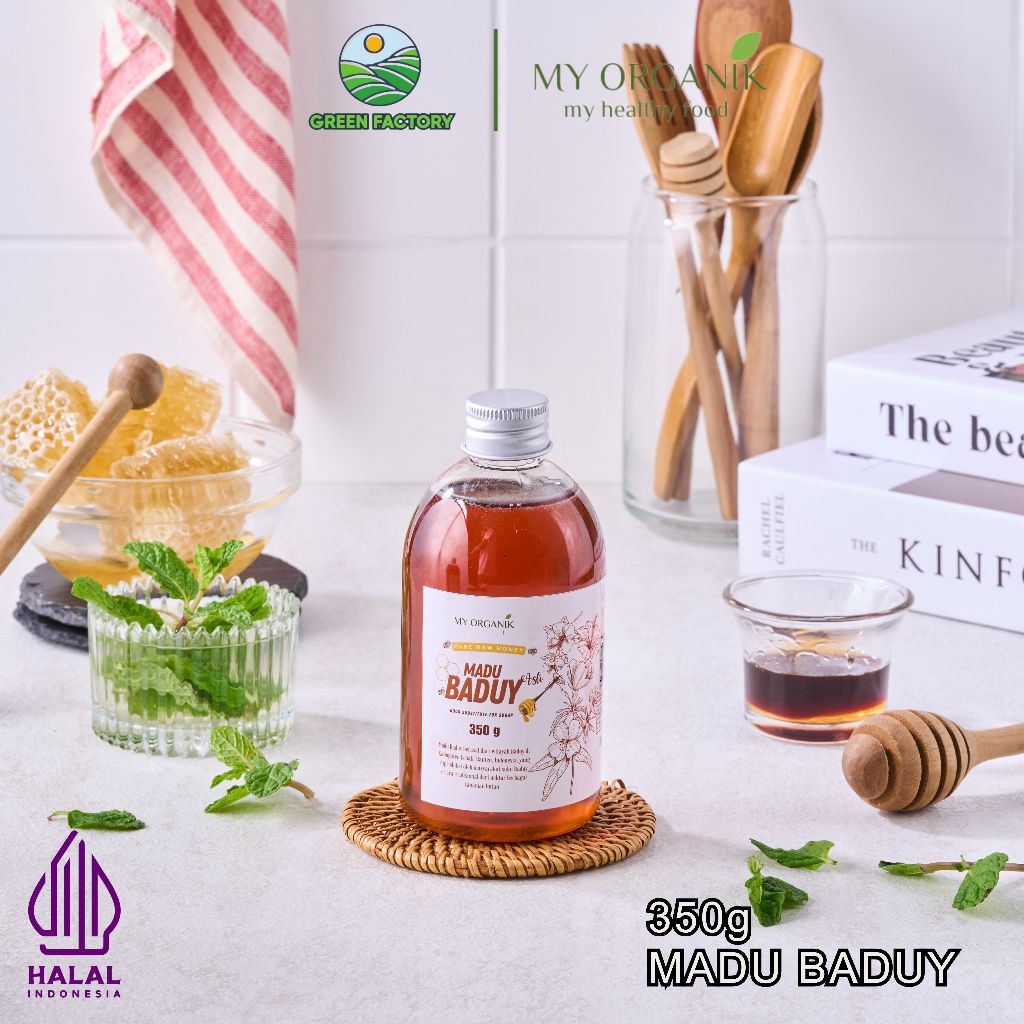 

My Organik Madu Murni Baduy Asli 100% Tanpa Campuran Original Premum Quality Pure Raw Honey 350 gr