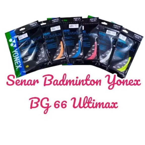 Senar Badminton / Tali Raket  Yonex BG 66 Ultimax ORIGINAL (SP) SUNRISE PRODUCT