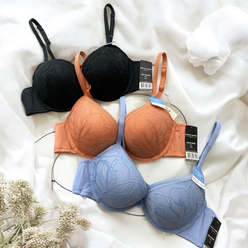 Bra BH PIERRE CARDIN 62365 - Berkawat - Busa Tebal - Size 32B 34B 36B