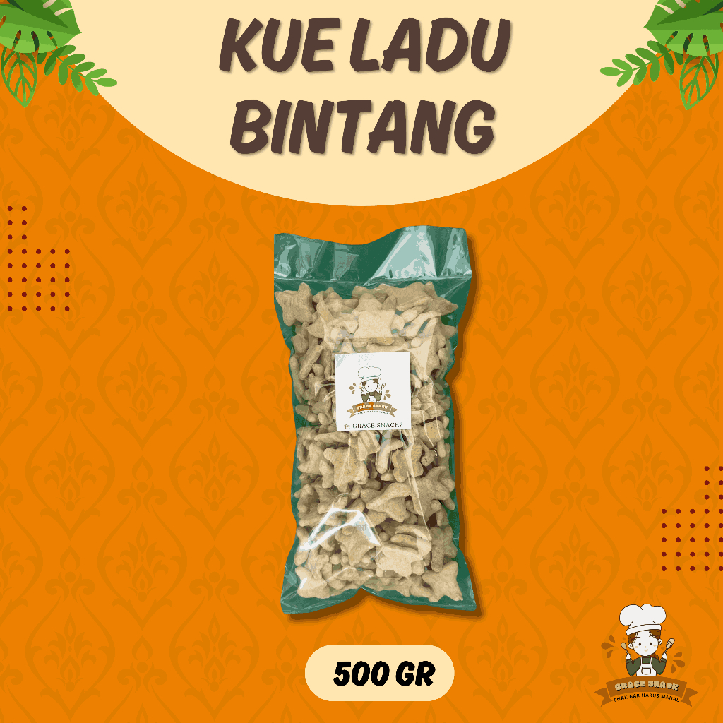 

KUE LADU BINTANG 500 GR - Grace Snack