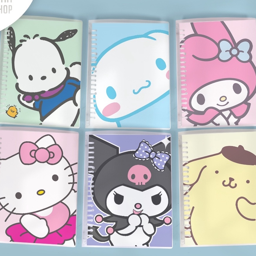 

Hemat Binder A5 Cinnamoroll Kuromi Pochacco Hello Kitty My Melody Loose Leaf Aesthetic Notebook Planner Buku Diary Notes Ring Book Buku Weekly Monthly Yearly Agenda Journal Aestetik Lucu Kawaii Mmalist Korea Refill