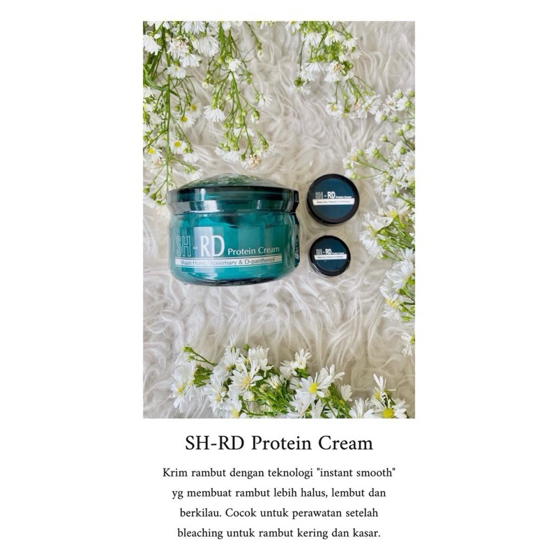 Protein Cream SHRD Untuk Rambut Kering dan Kasar