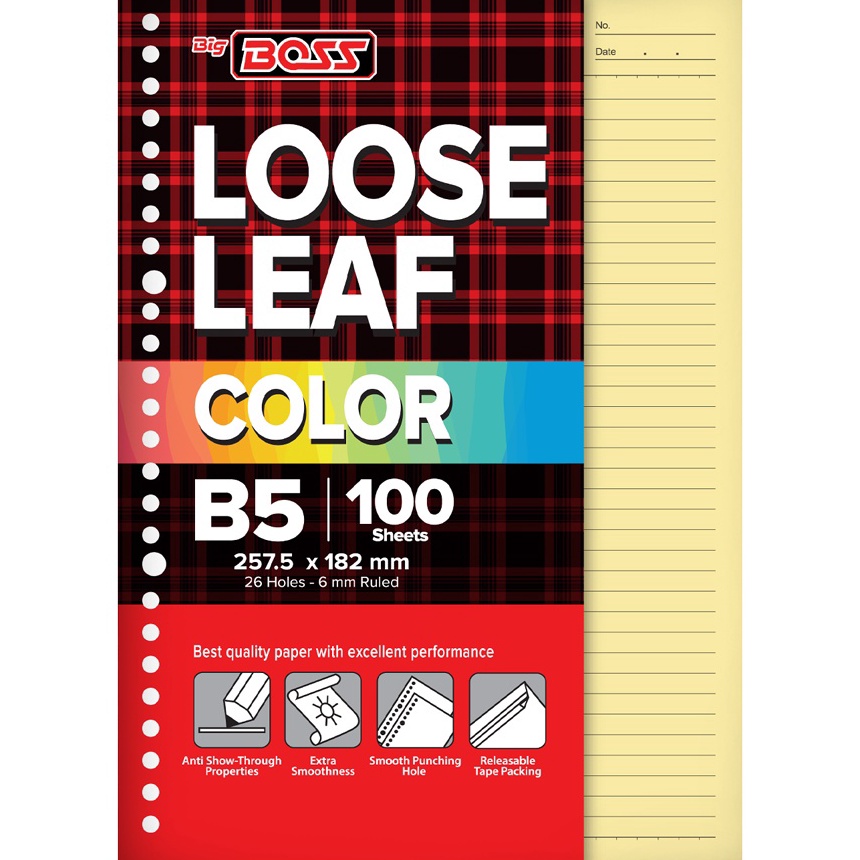 

KF7 Boss Loose Leaf 1 B5 Berwarna