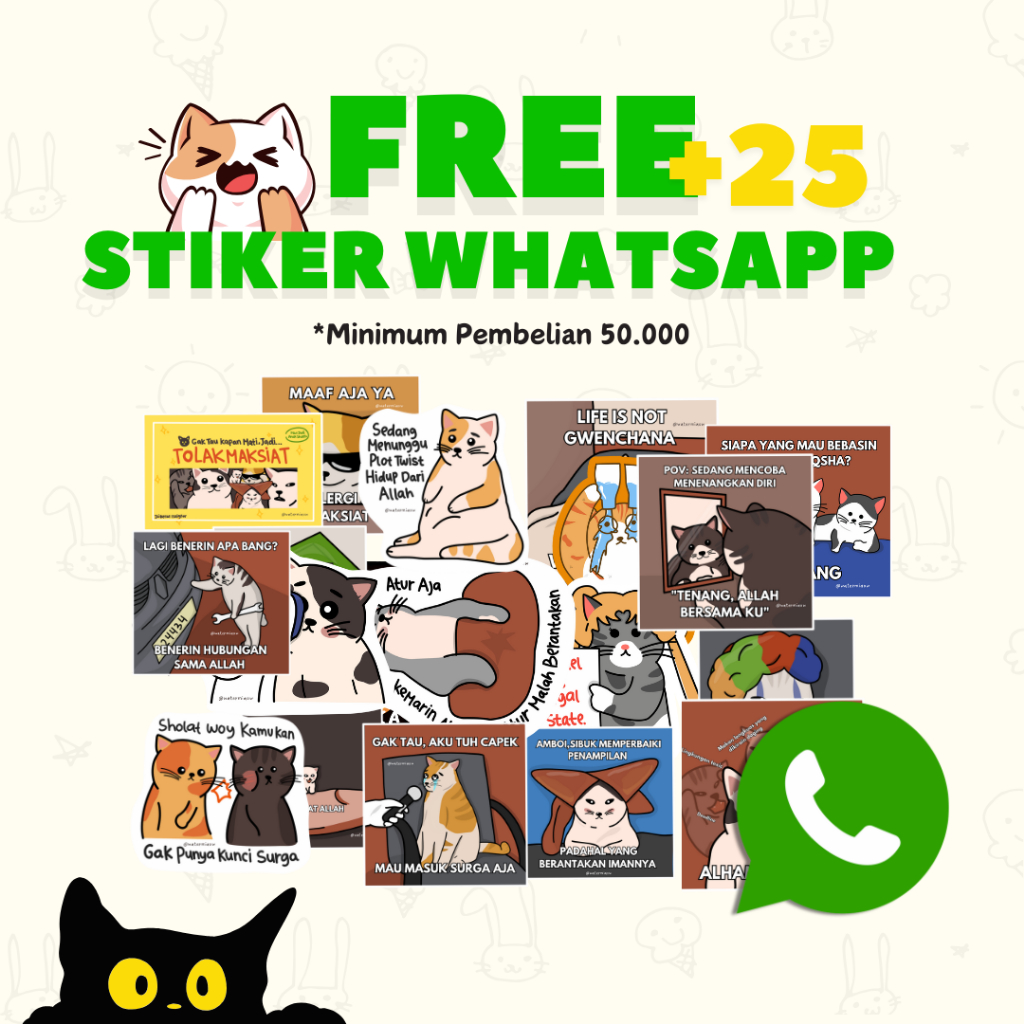 

FREE STIKER WHATSAPP by Watermiaow