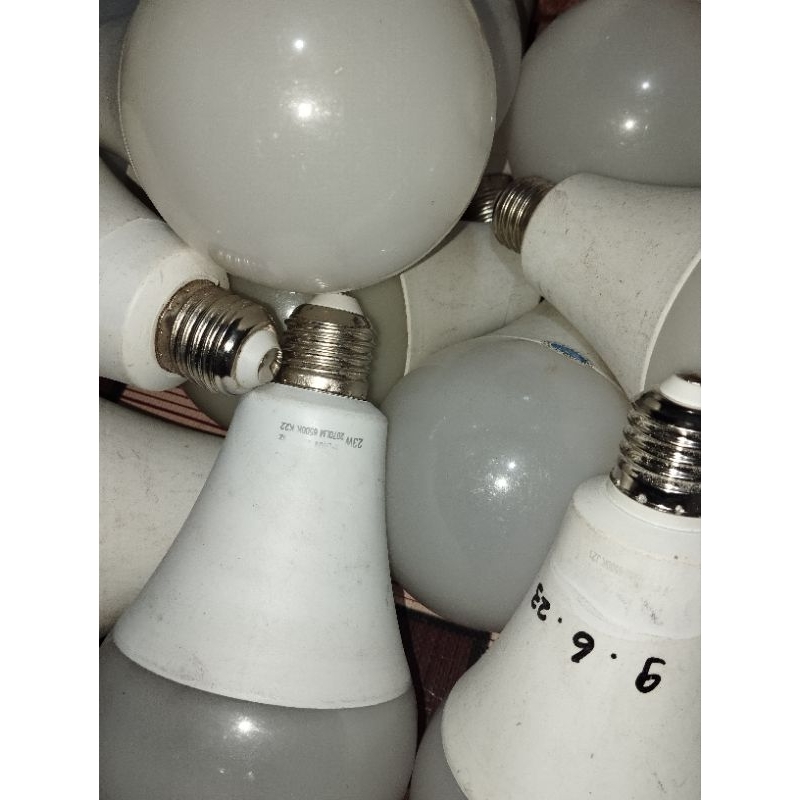 led off/mati  23watt bulb retur pabrik