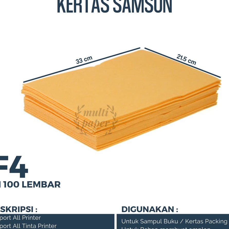 

Unggul Kes Samson F4 isi 1 lembar Kes Samson 8 gsm Kes Samson 75 gsm