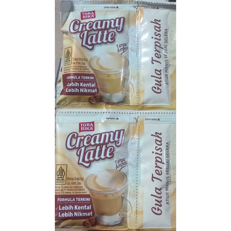 

Torabika Creamy latte 1 renceng 10 pcs