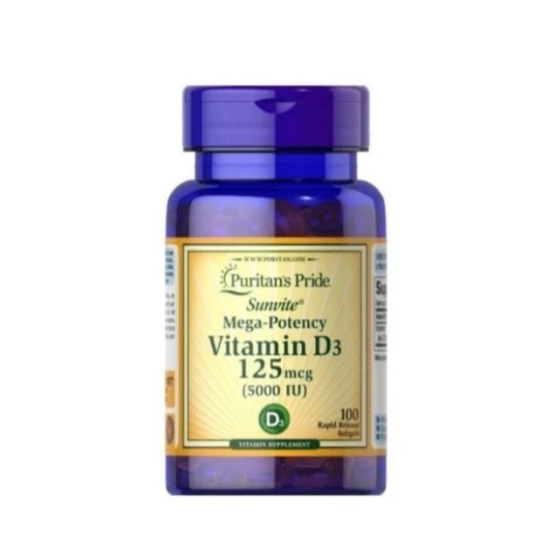 puritan's pride vitamin D3 5000iu 100.softgel