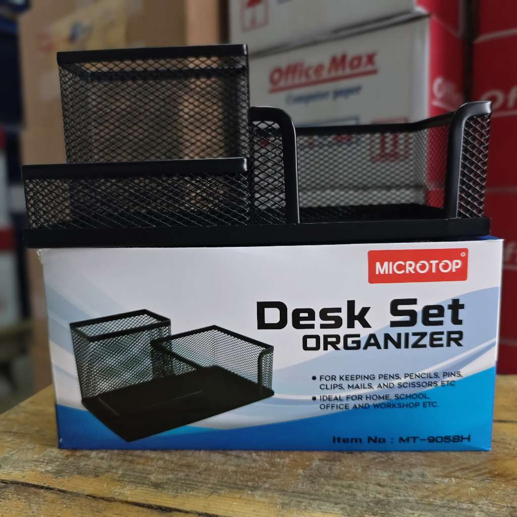 Tempat Pensil Besi / Desk set Organizer Micro Top MT-9058H (1 Pcs)