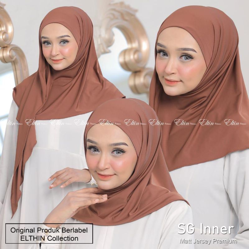 HIJAB SEGI3 INNER MODEL IKAT by Eltin