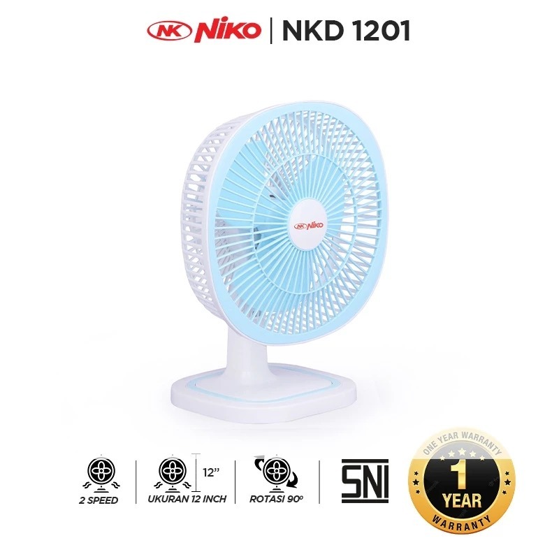 Kipas Angin Meja Niko 12 Inch NKD1201 NKD 1201 Kipas meja Desk fan 12"