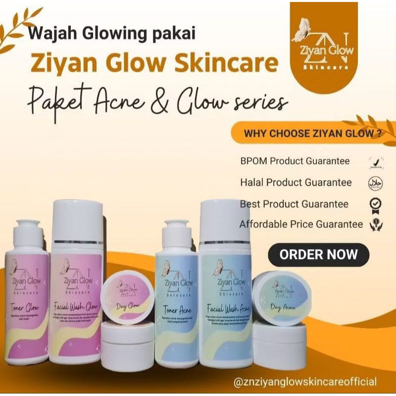 ZIYAN GLOW SKINCARE ZIYAN ACNE/NORMAL ZIYAN SKINCARE 100%ORI