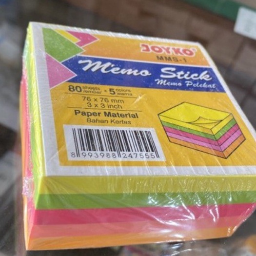 

Spesial Memo stick MMS 1 Memo Pelekat Stiker warna MMS1 MMS1 Joyko
