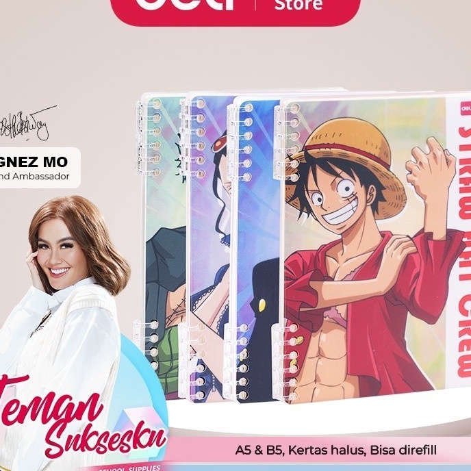 

Murah Deli Binder Book Notebook One Piece Cover Plastik B5 EN1