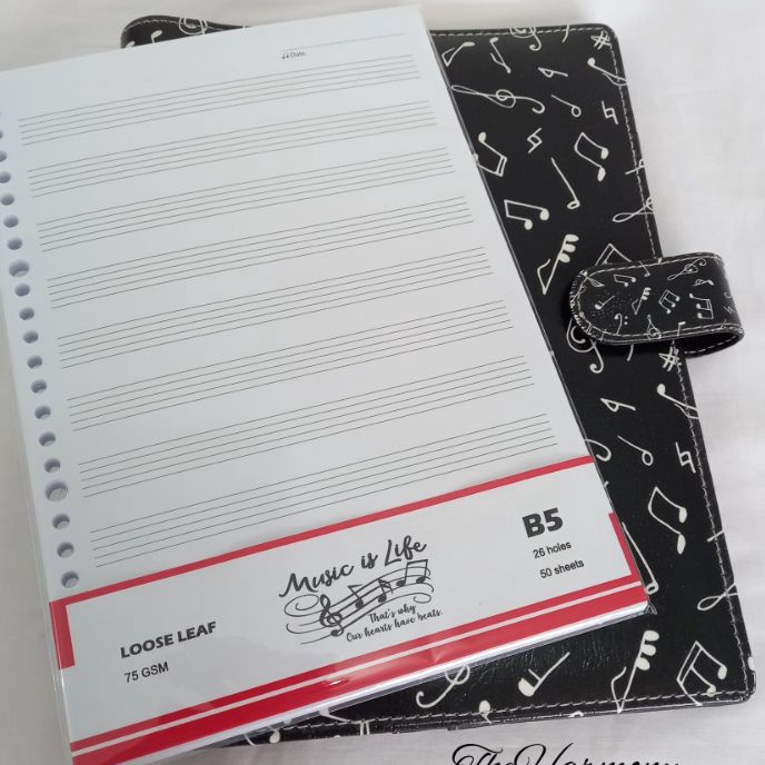

Wow Music Loose Leaf Isi Binder A5 dan B5 Musikal Loose Leaf A5 dan B5 Musikal Music Manuscript Paper