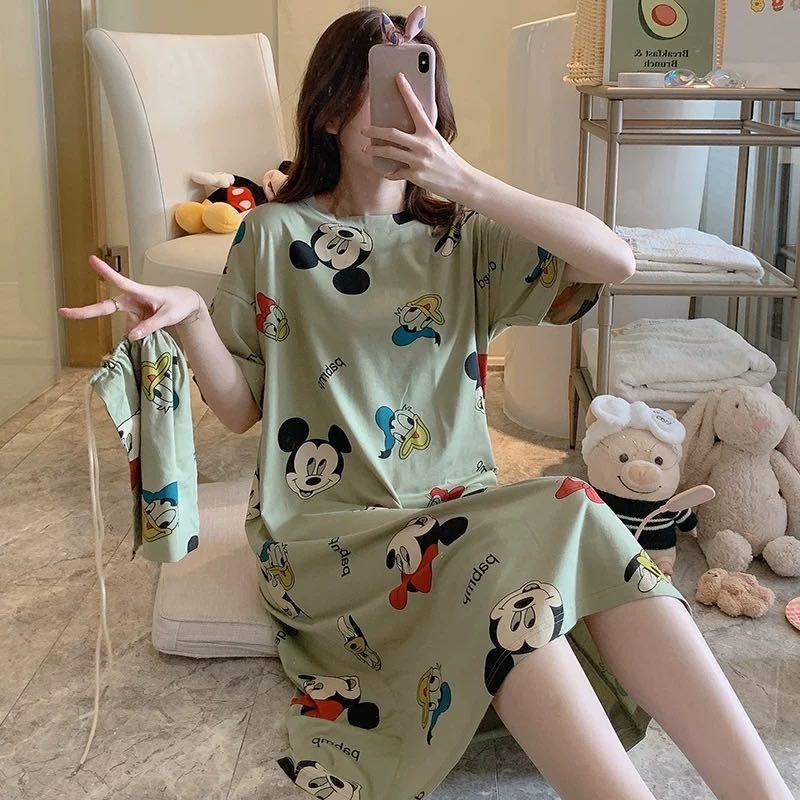 Daster Wanita Import Daster Lucu Motif Korea Baju Tidur Wanita Fit to XXL 4014