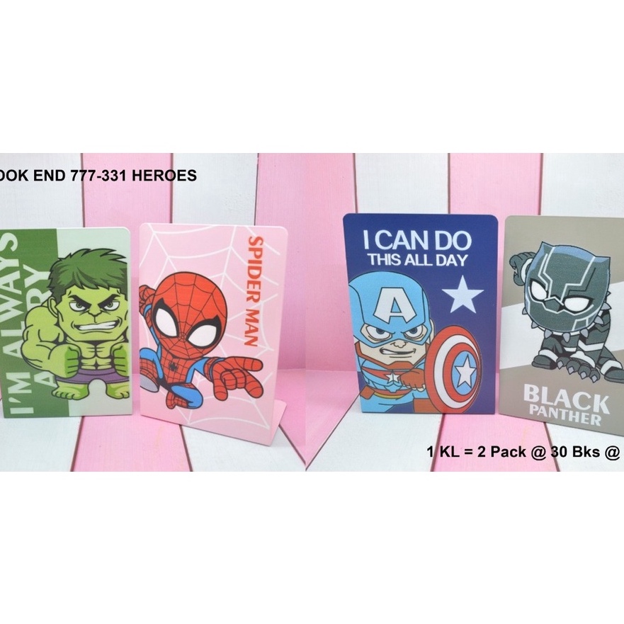 

FG2 penahan buku atau stand book motif hero
