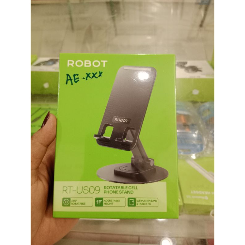 ROBOT ROTATABLE CELL PHONE STAND RT-US09