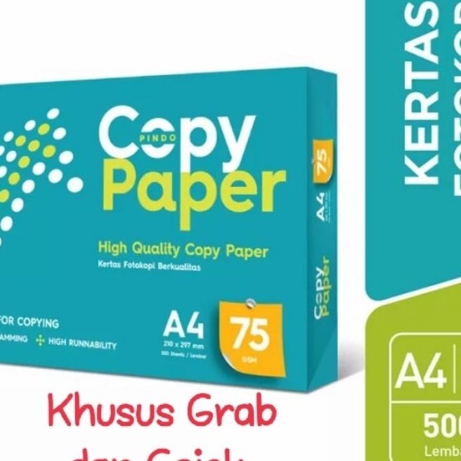 

KP8 Kes HVS A4 75 gr Copy Paper Kes Fotocopy Khusus Grab dan Gojek