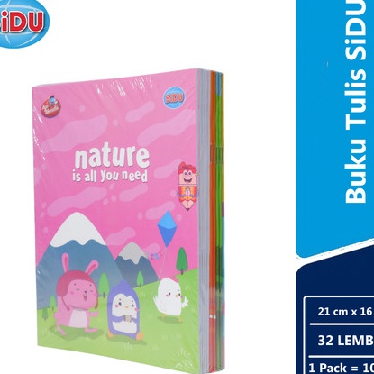 

Unggul Buku Tulis SIDU 32 lembar 1pack 1pcs Buku Tulis SIDU 32lembar