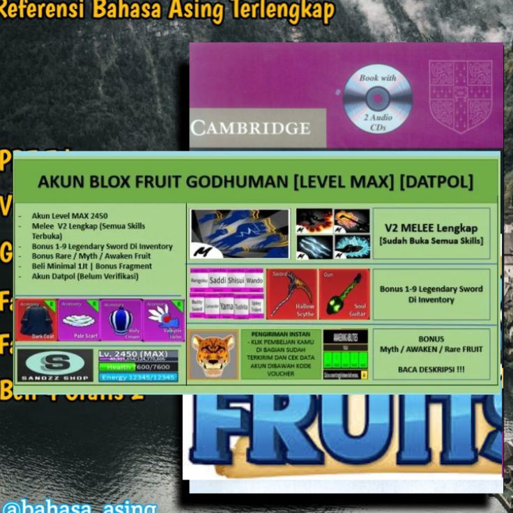 ORDER SAJA GAN Buku Blox Fruit Akun Termurah Komik Terbaru