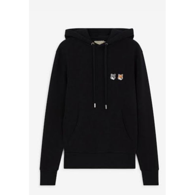 hoodie maison kitsune double fox autentic