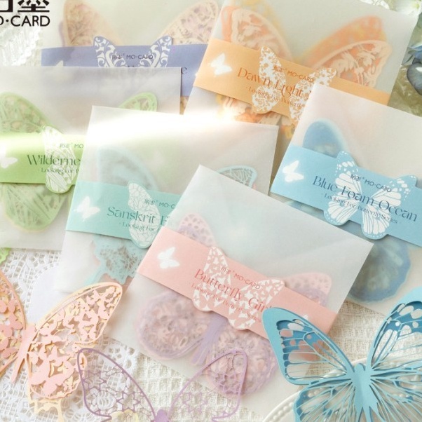 

KP8 Kes Renda Scrapbook Paper 3D HOLLOW BUTTERFLY DREAM LACE Kupu Kupu Kes Aesthetic