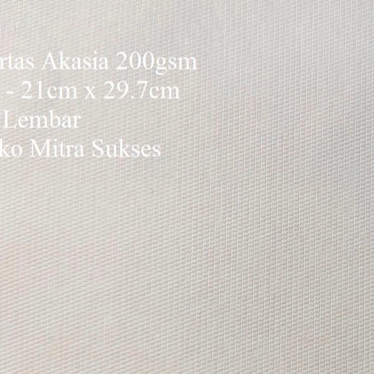 

KI3 5 Lembar Kes Akasia 2gsm A4