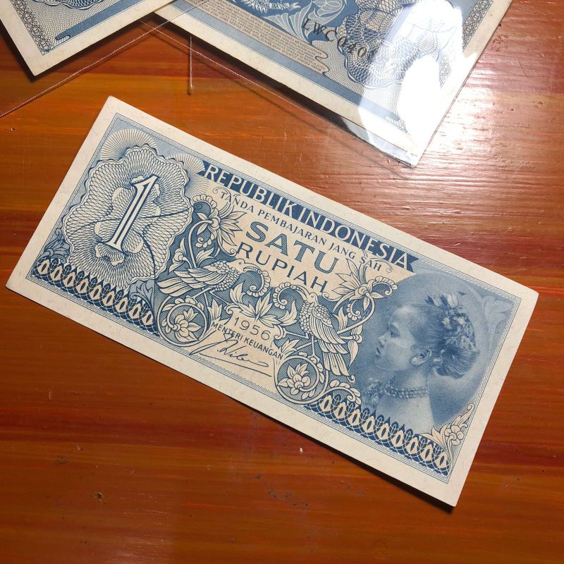 Uang Kuno 1 rupiah suku bangsa 1956 Bagus